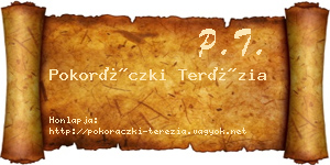 Pokoráczki Terézia névjegykártya